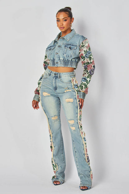Tapestry Denim Jeans