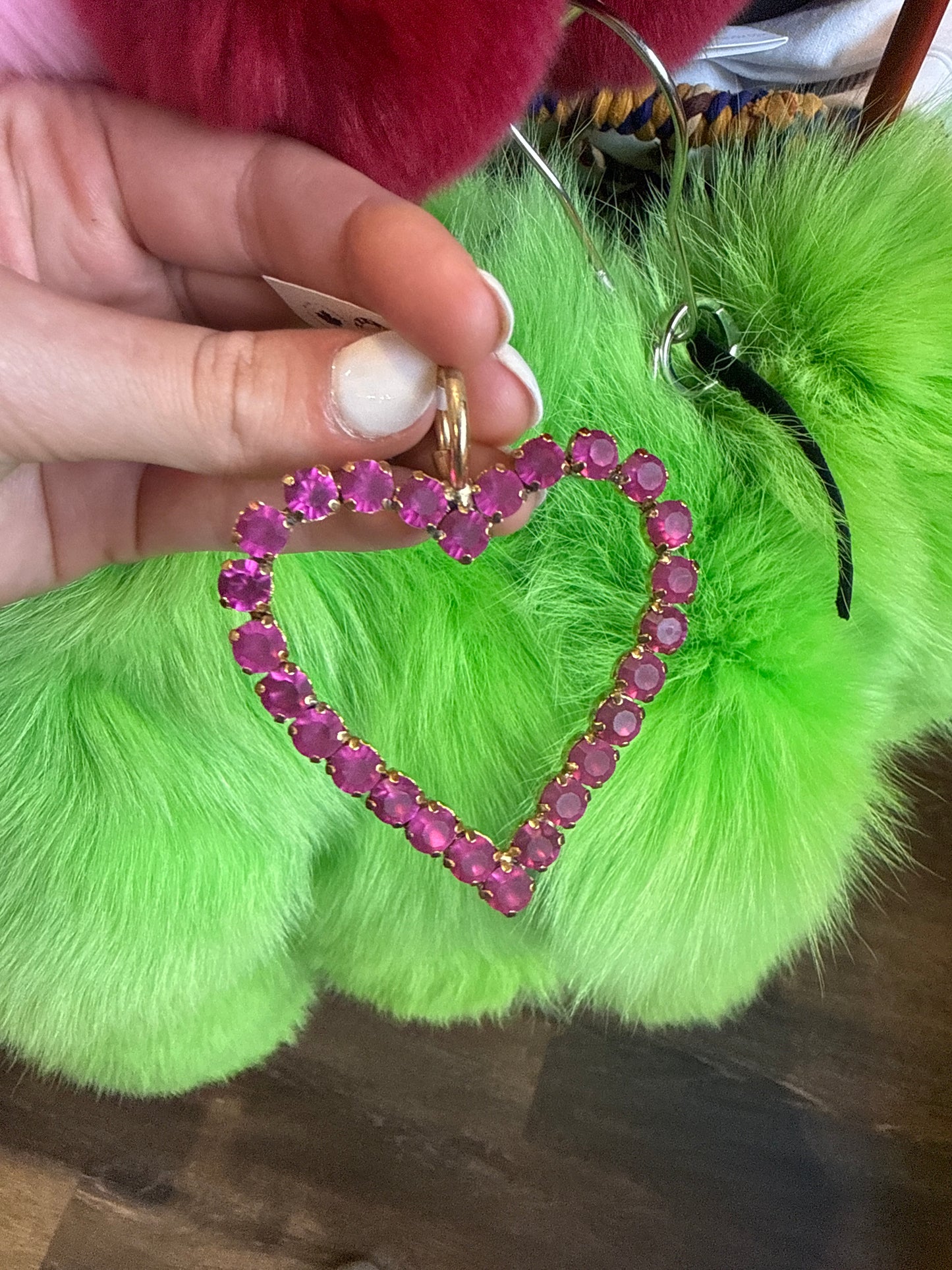 Pop Heart Large Fuchsia Pendant