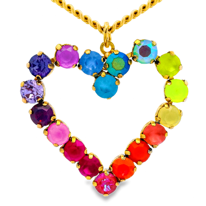 Mini Heart POP Necklace in Candy Crush