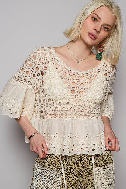 Magnolia Eyelet Blouse