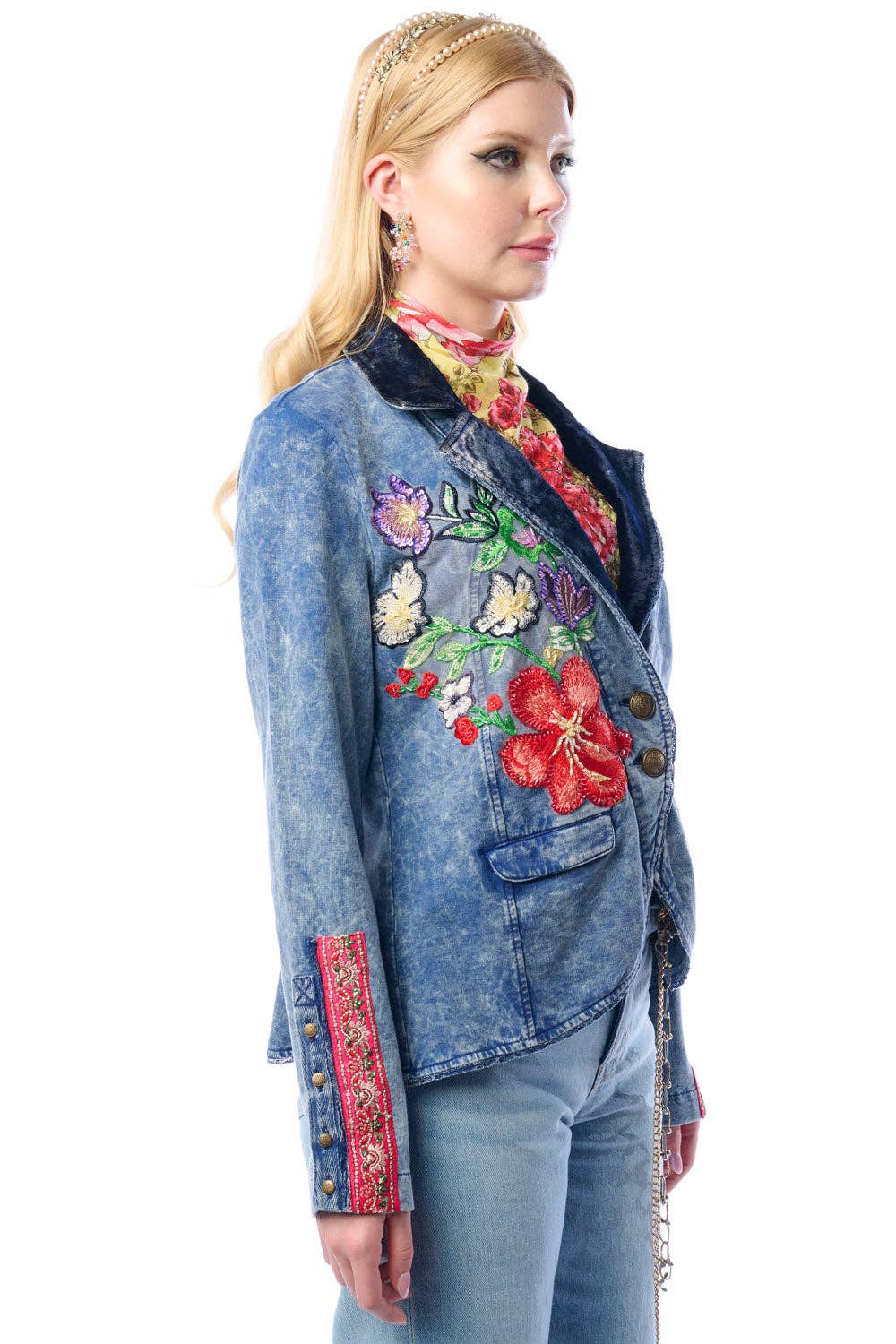Colonel Jacket-Blue Wash | French Terry Jacket | Blazer