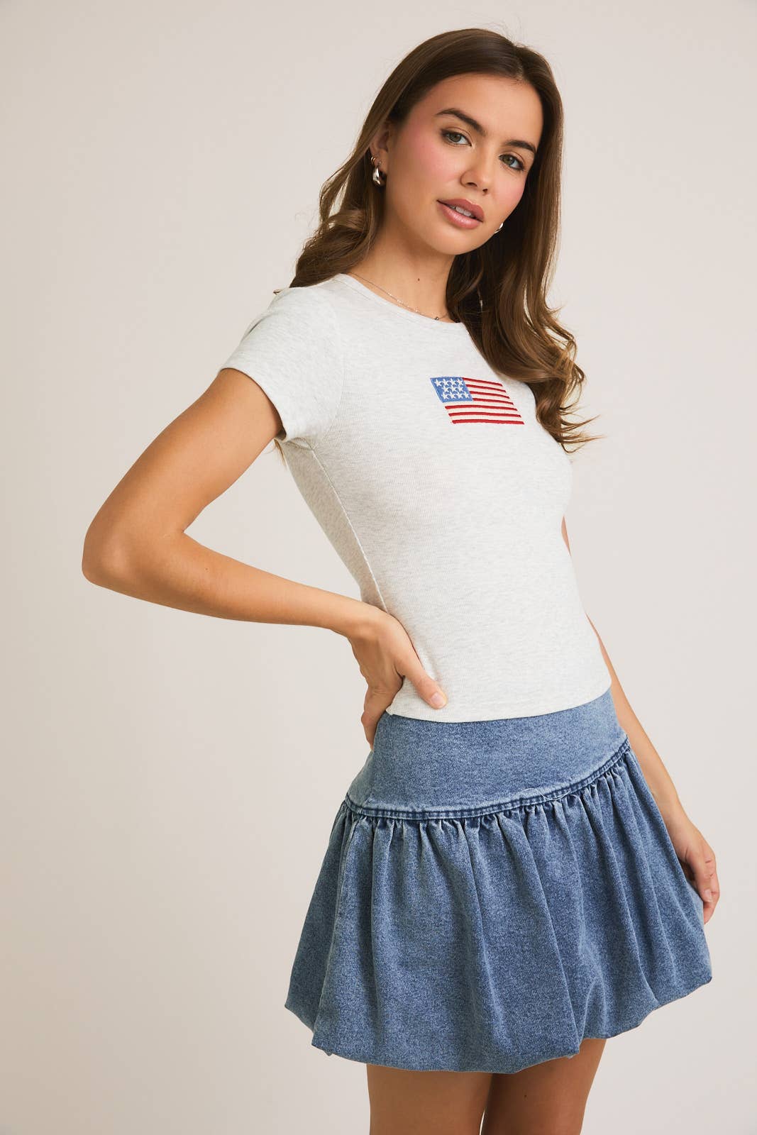 SHORT SLEEVE USA T-SHIRT
