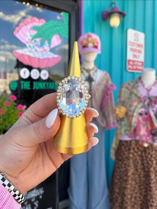 WETSTONE: Clear Liz Taylor Ring