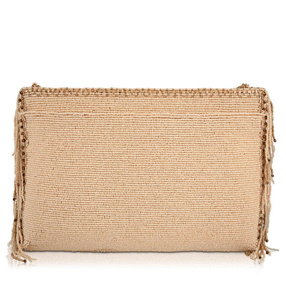 Savage Beaded Tiger Face Crossbody Bag