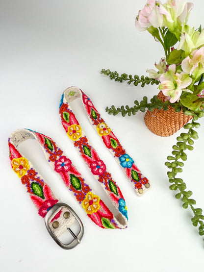 Primavera Skinny Embroidered Belt