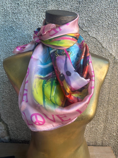 Peace, Love, and Hearts Wild Rag