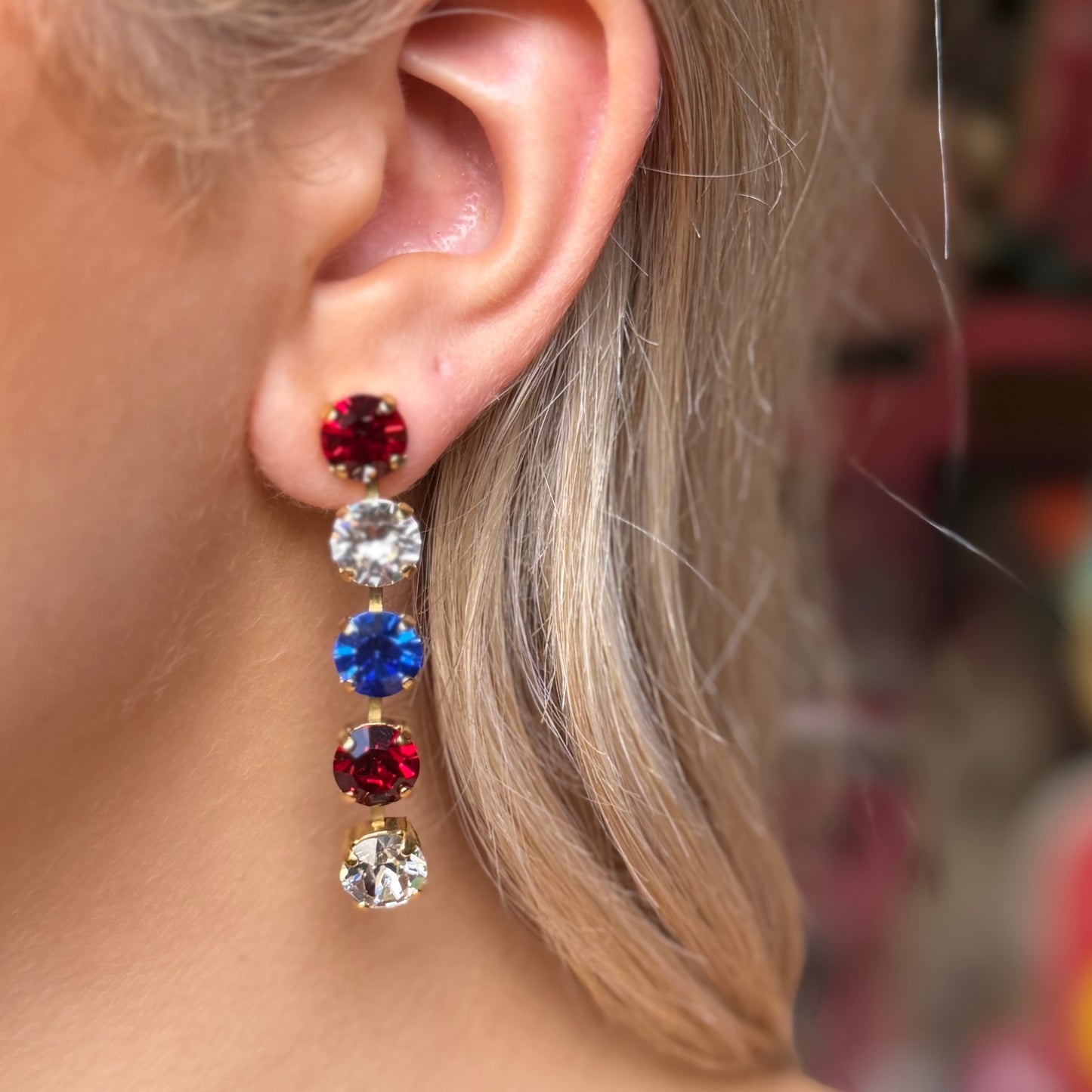 250th USA DROP EARRINGS