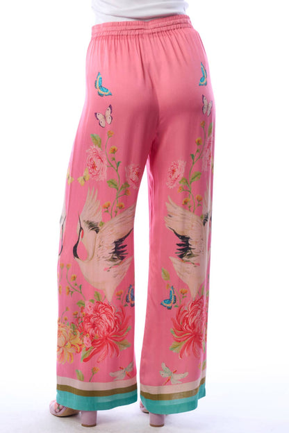The Legend of the Crane Pants-Rose