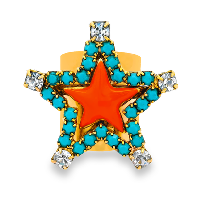 Super Star Ring In Enamel