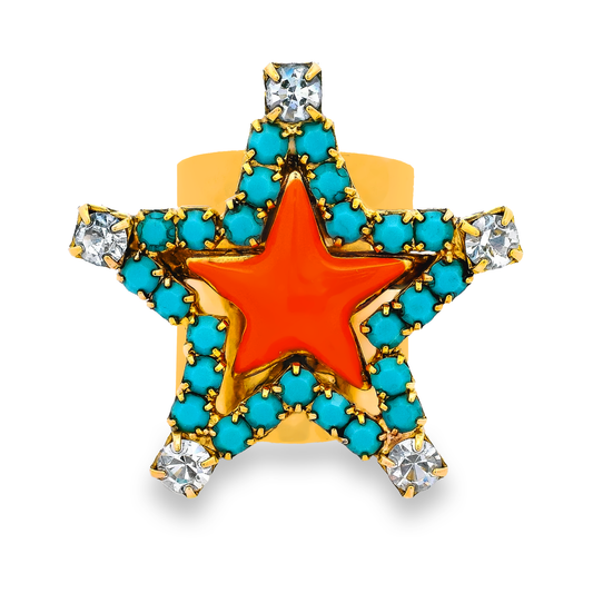 Super Star Ring In Enamel