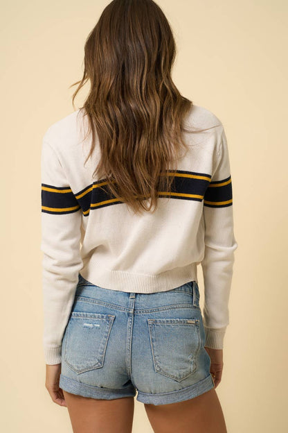 High Rise Roll-Up Denim Shorts
