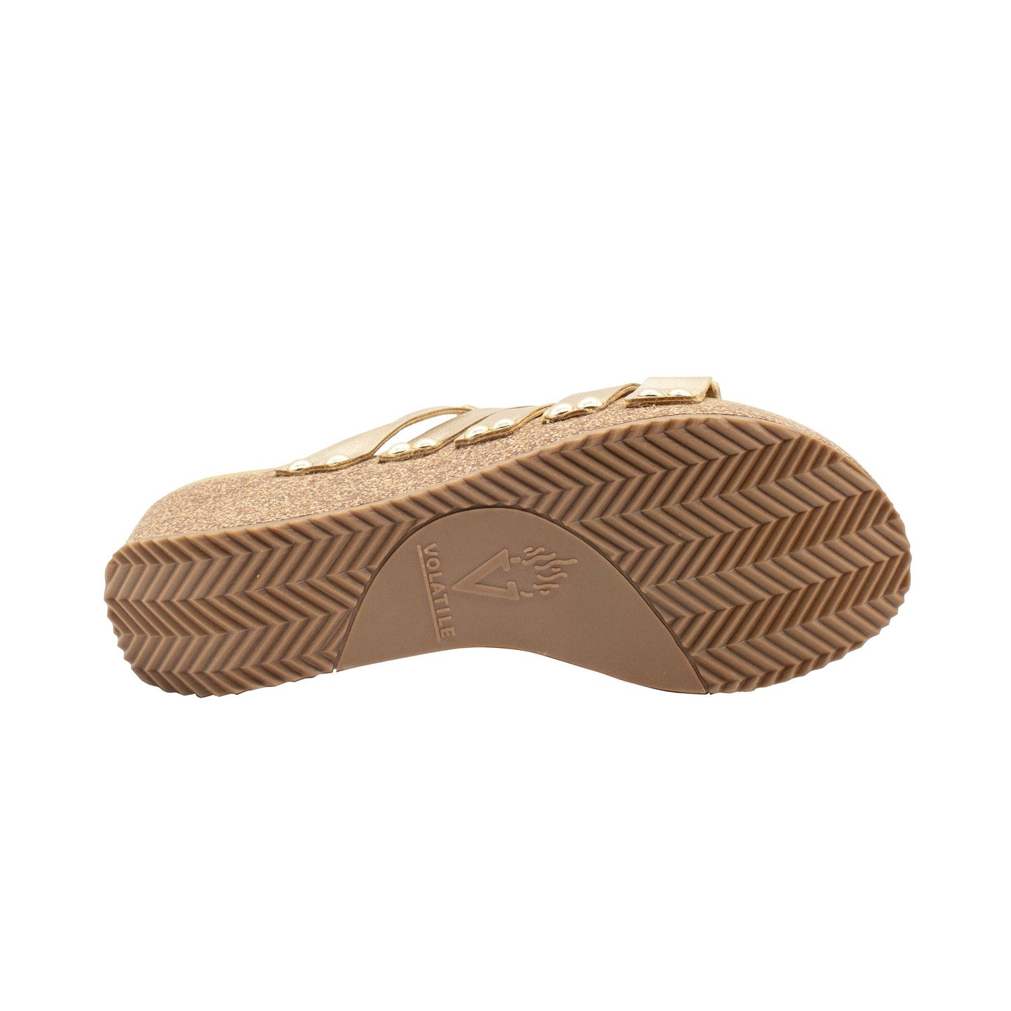 ENOKI Gold Wedge Sandal - Volatile