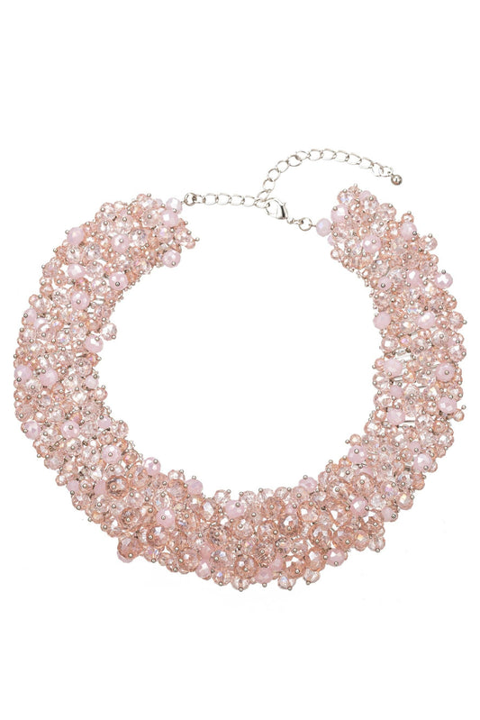 Harper Pink Collar Statement Necklace