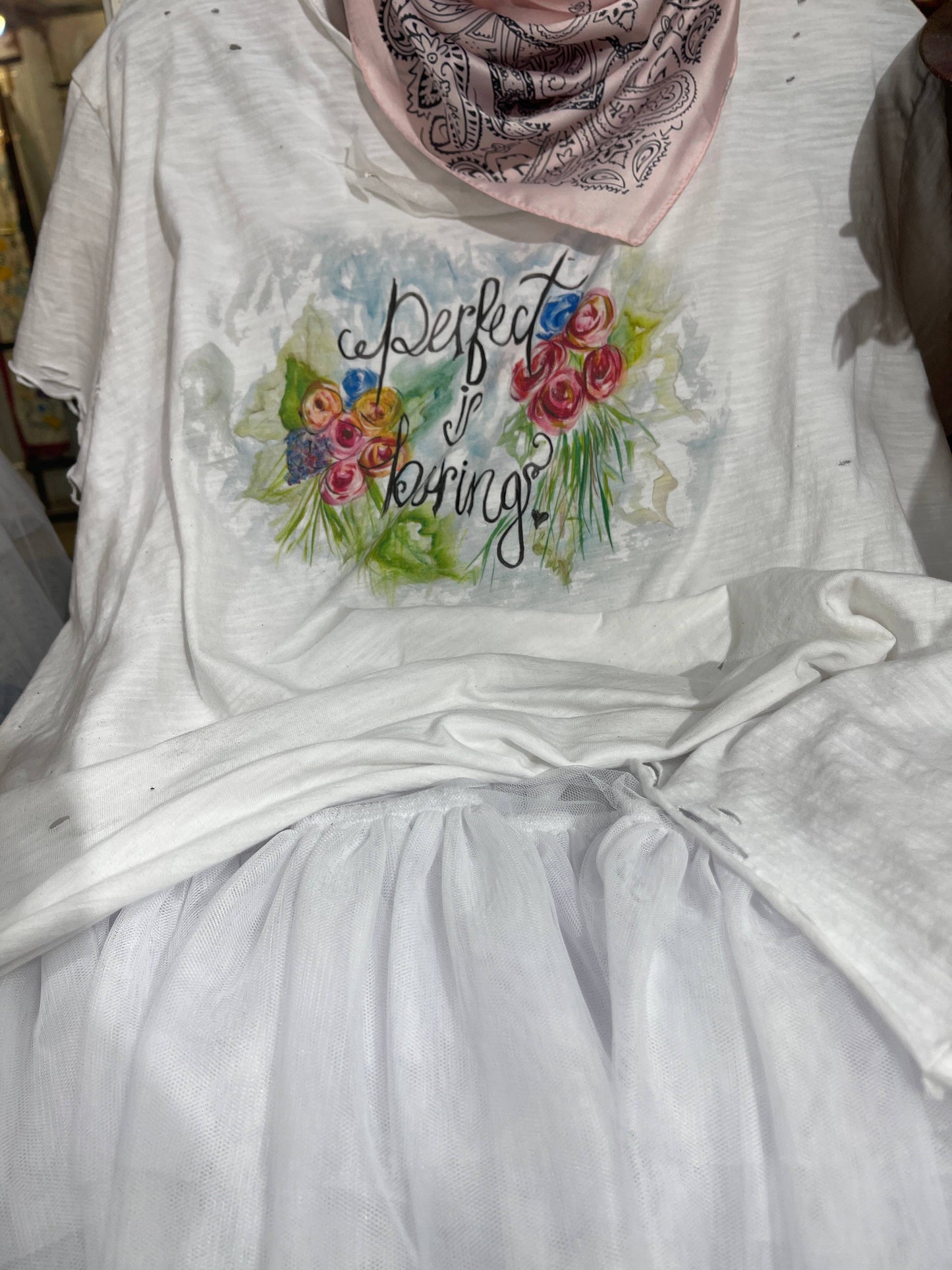 Perfect is Boring Tattered Shirt