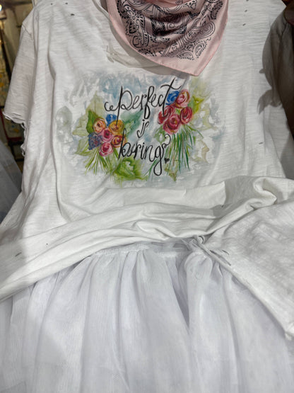 Perfect is Boring Tattered Shirt