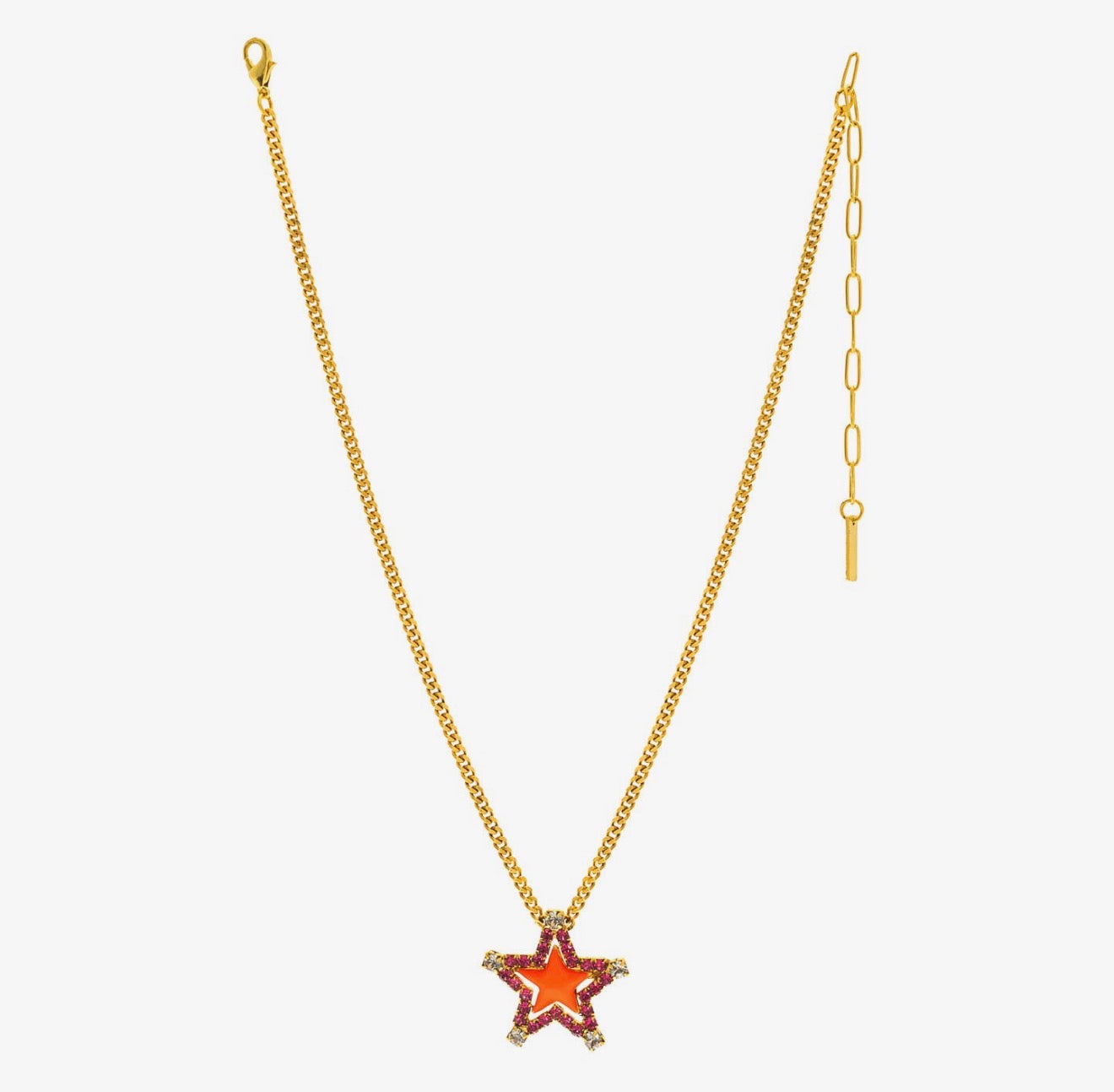 SWEET STAR NECKLACE IN ORANGE