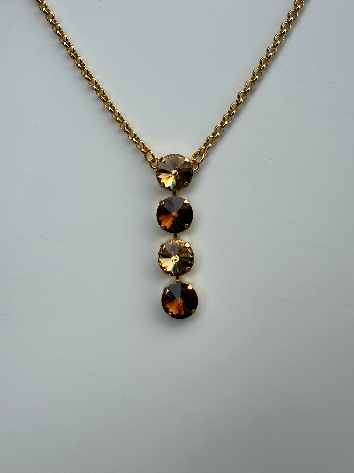 WETSTONE: Topaz Nights Noir Drop Necklace