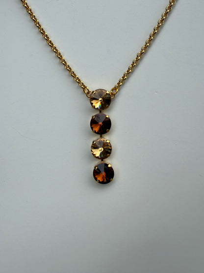 WETSTONE: Topaz Nights Noir Drop Necklace