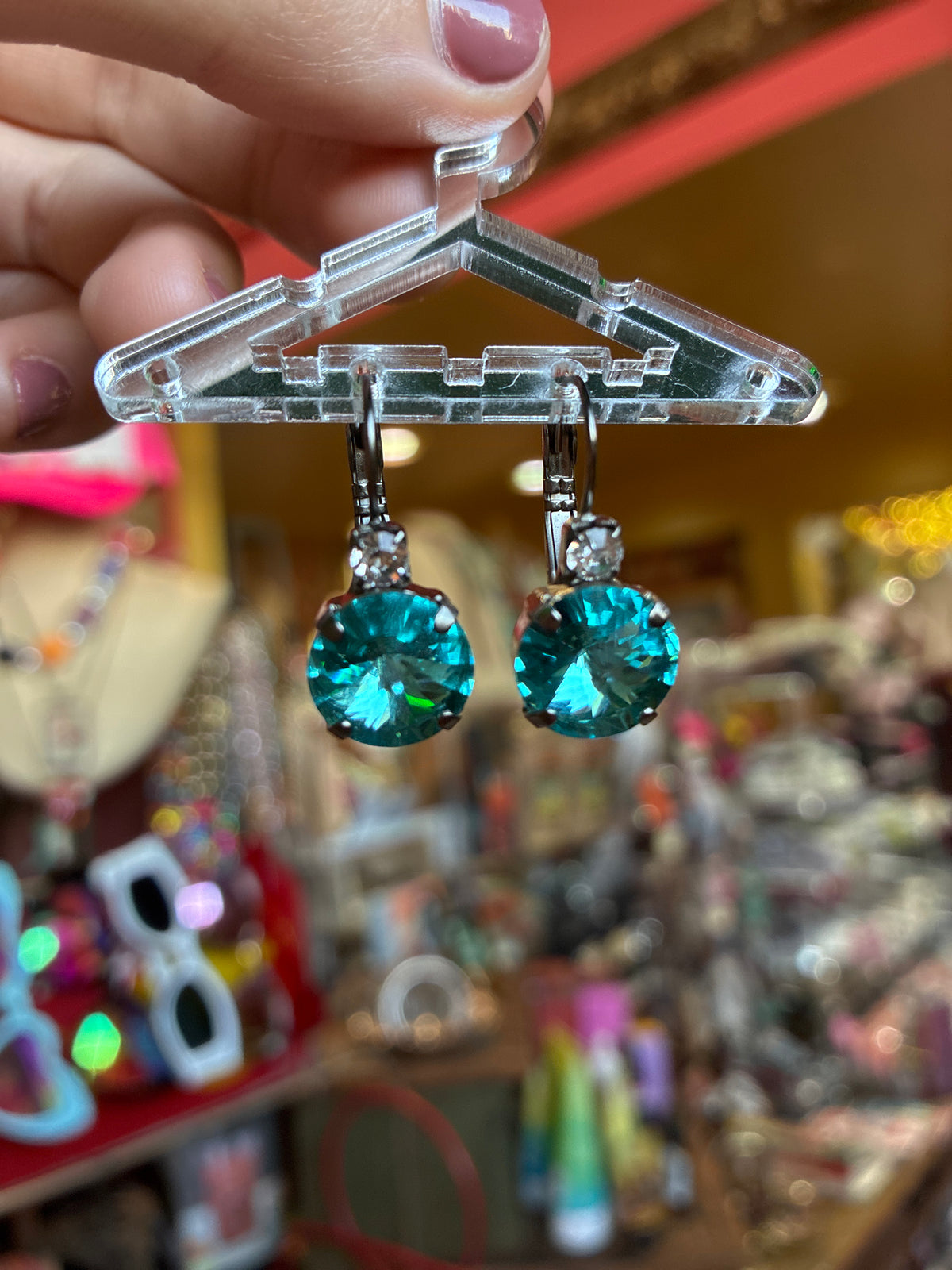 WETSTONE Hook Earring in Aqua Marine