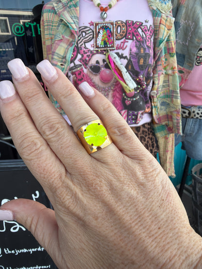 WETSTONE: Electric Yellow Toadie Ring