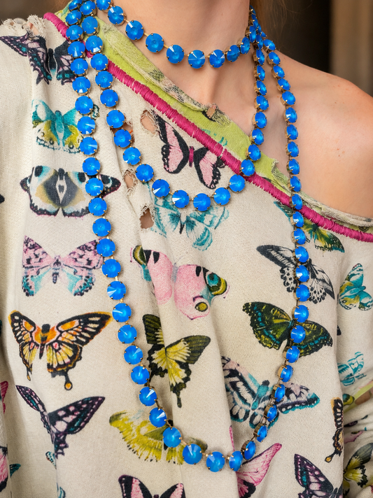 ELECTRIC BLUE CELIA NECKLACE
