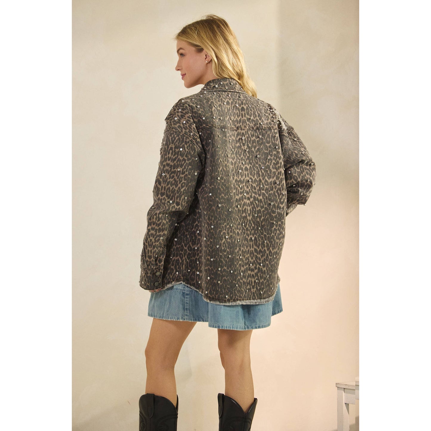 Rhinestone Denim Jacket