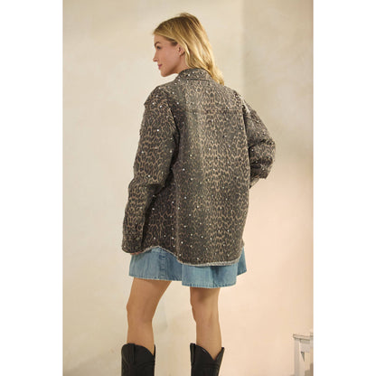 Rhinestone Denim Jacket