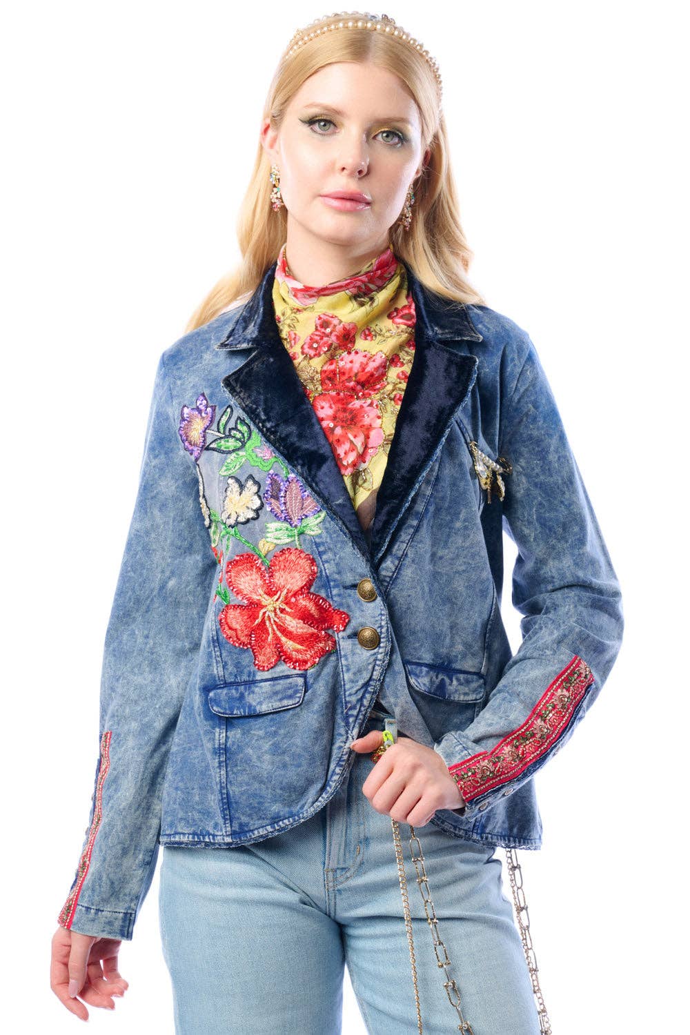 Colonel Jacket-Blue Wash | French Terry Jacket | Blazer