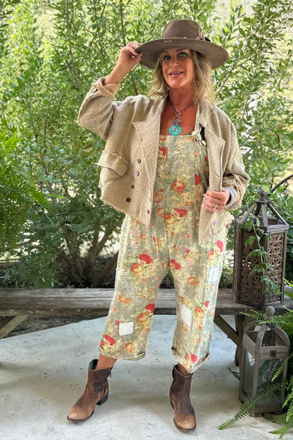 Endless Travels Overalls - Floral Meadow