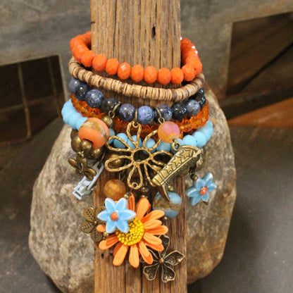 Baby's Got Her Blue Jeans On Charm'd Bracelet Set