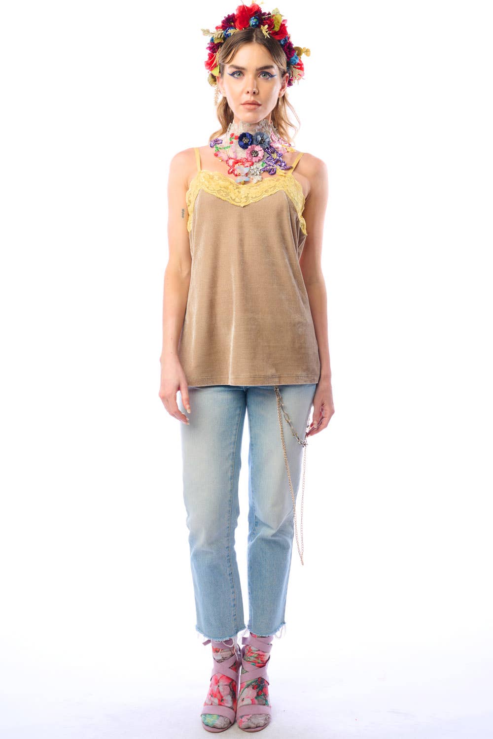 Velvet Dreams Cami-Vintage Sand | Cami Top | Sleeveless Top