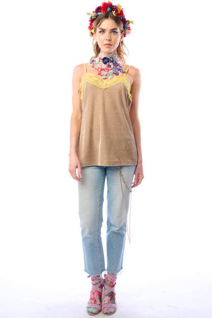 Velvet Dreams Cami-Vintage Sand | Cami Top | Sleeveless Top