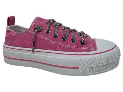 Sparkle and Rhinestone Lace-Up Sneaker Shoe