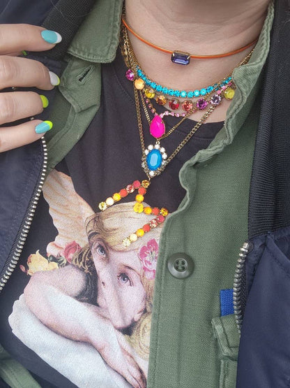 Suki Necklace in Electrics