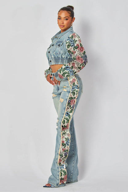Tapestry Denim Jeans
