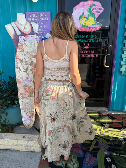 Wild Flower Eyelet Skirt