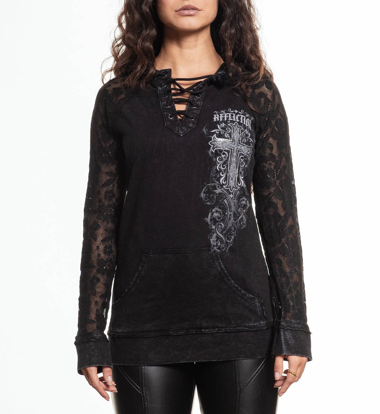 Jasmine Lace Up Hoodie