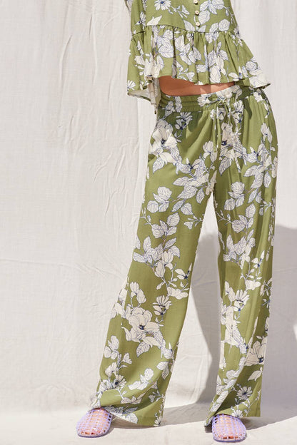 Printed Top and Pants Set