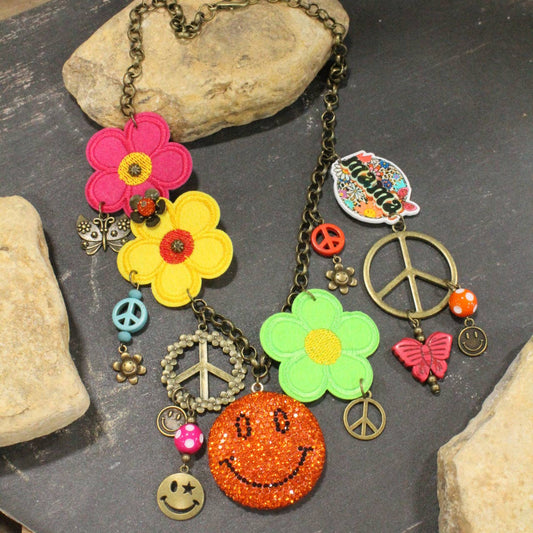 Peace, Love , & Mama Charm’d Necklace