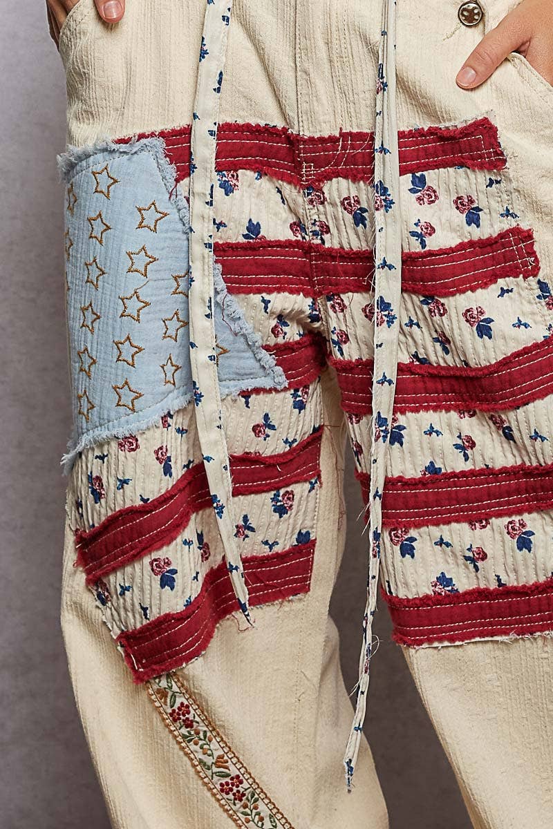 American Flag Patch Pants