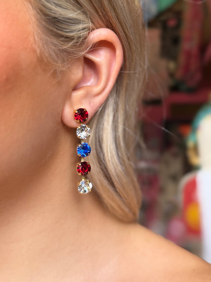 250th USA DROP EARRINGS