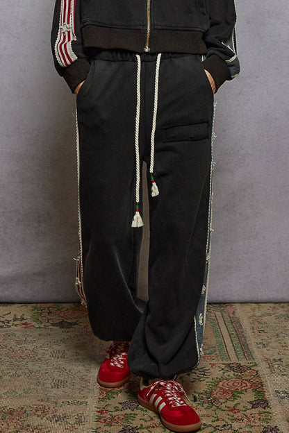 French Terry Star Patch Knit Joggers