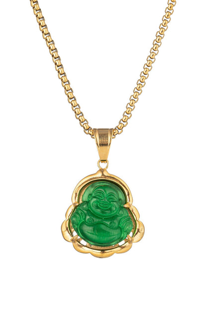 Green Buddha Necklace