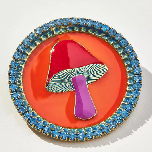 Mushroom Brooch
