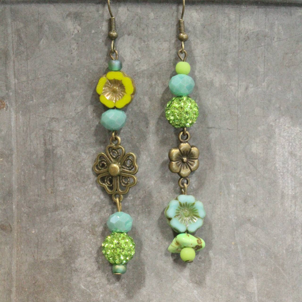 Graceful Green Earrings