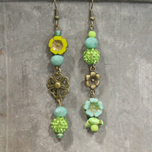 Graceful Green Earrings