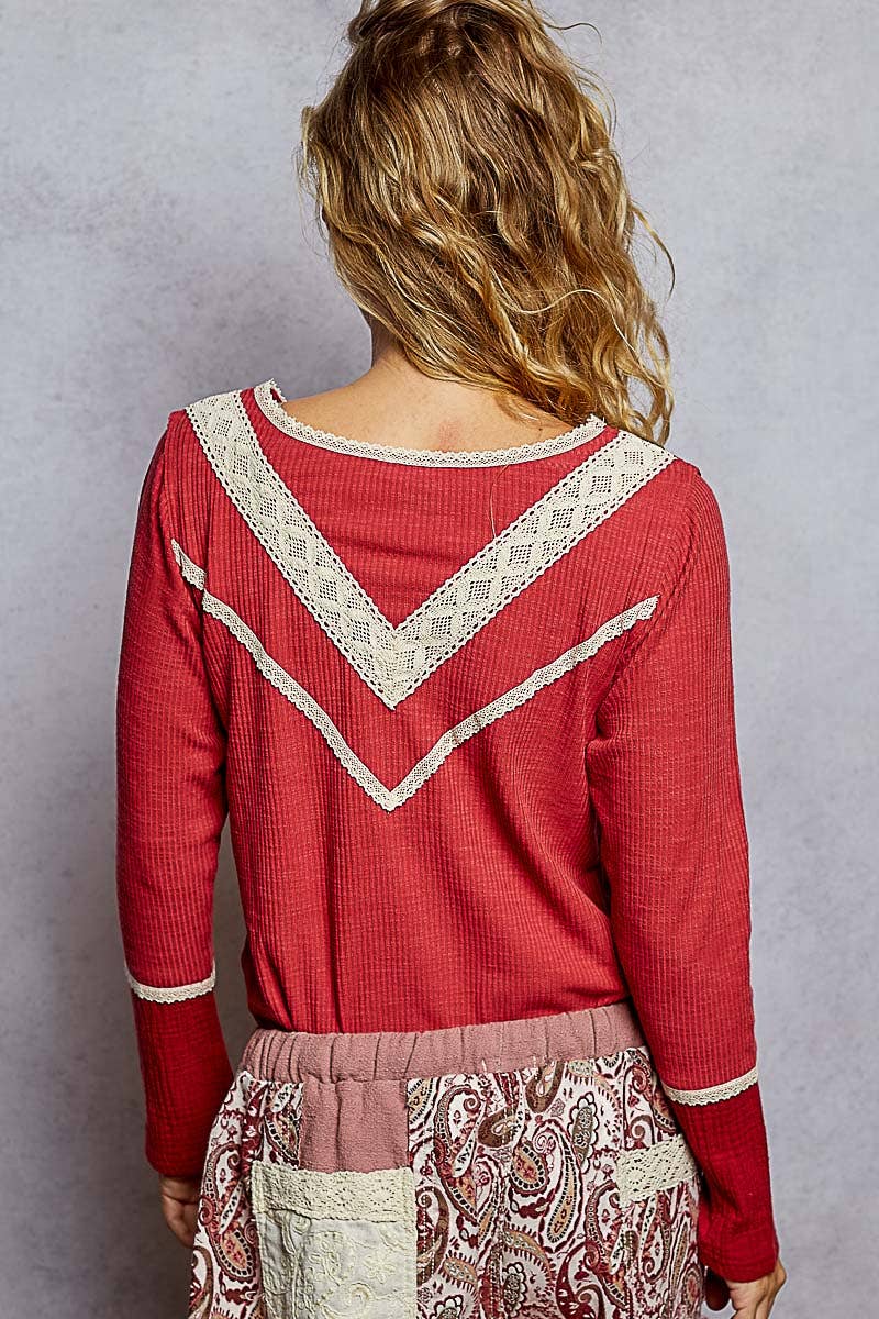 Long Sleeve Ribbed Top