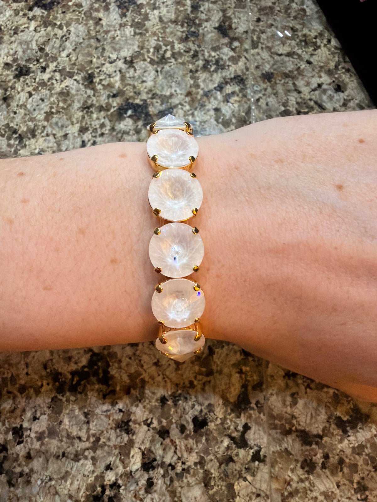 WETSTONE: Electric White Stretch Bracelet