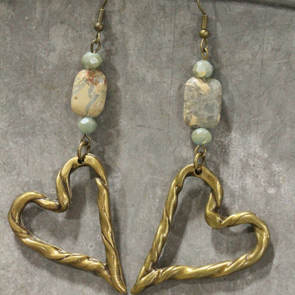 Heart Dangle Earrings