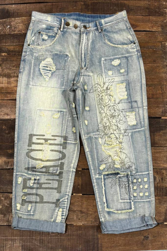 Peace and Love Denim Jeans